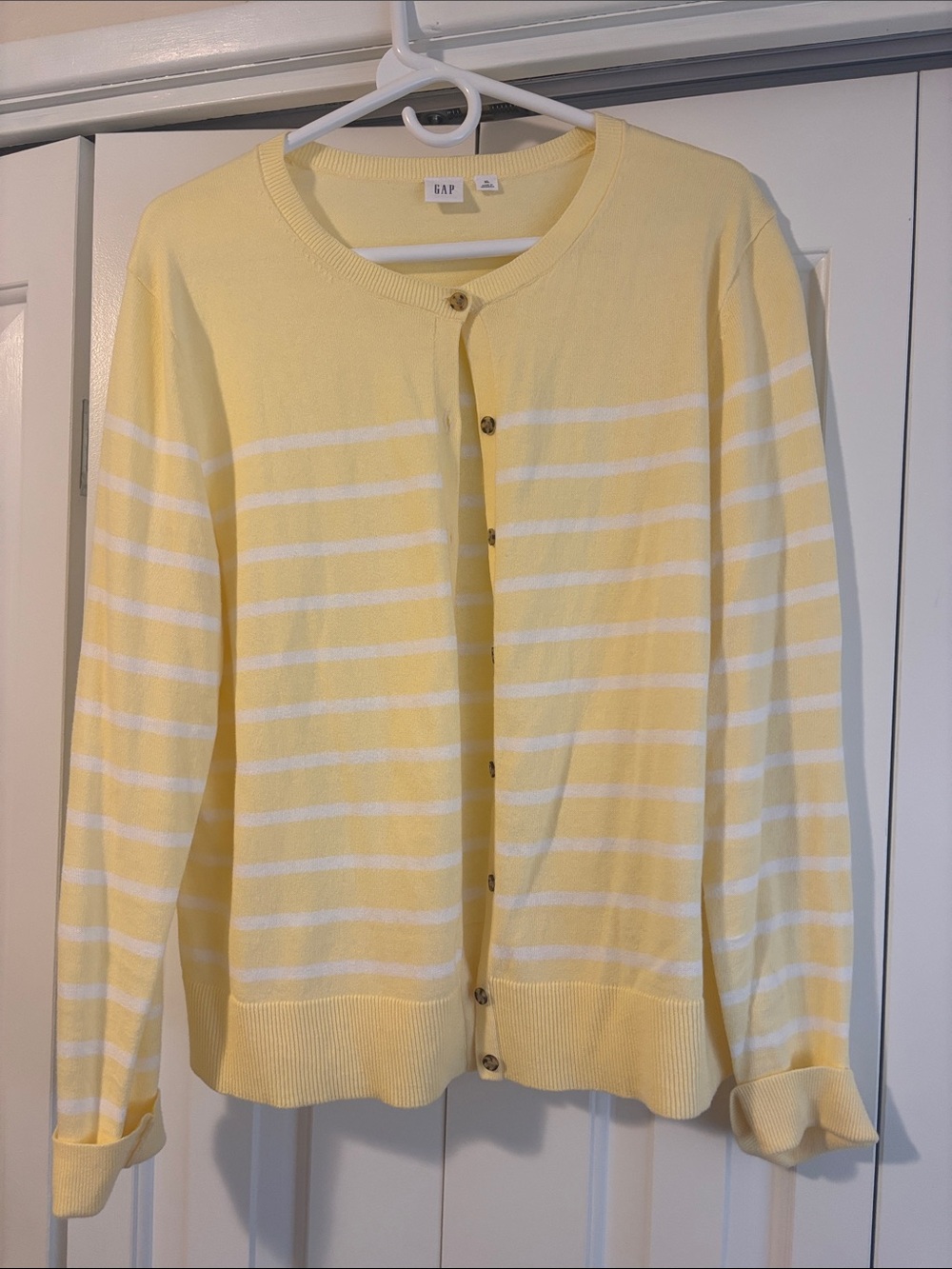Gap Yellow Striped Sweater
